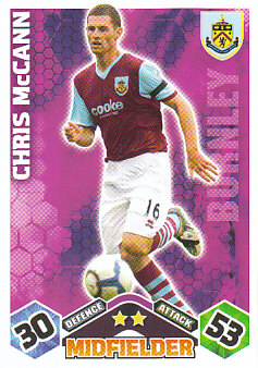 Chris McCann Burnley 2009/10 Topps Match Attax #103